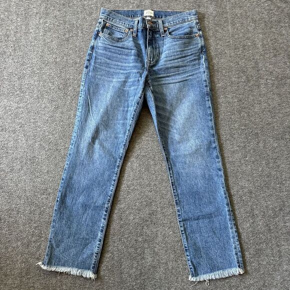 J.CREW Denim - J. Crew Blue Denim Slim Boyfriend Fit Jeans Womens Mid-Rise Casual Size 27